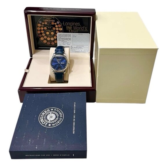 Longines Master Collection Steel Blue Dial 42mm Automatic Men’s Watch L2.920.4 - Picture 9 of 9